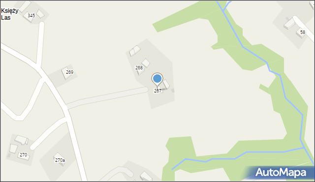 Rzepiennik Biskupi, Rzepiennik Biskupi, 267, mapa Rzepiennik Biskupi