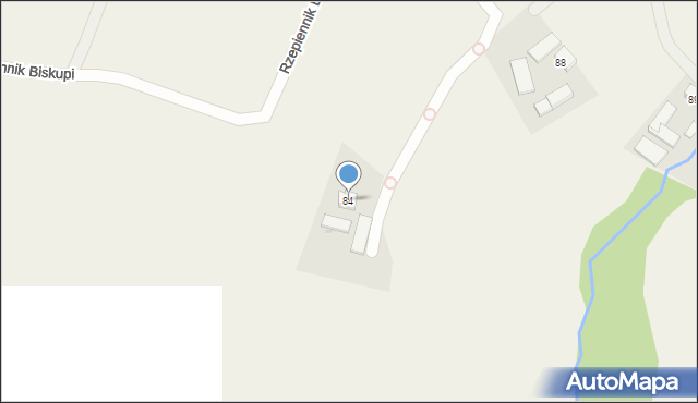 Rzepiennik Biskupi, Rzepiennik Biskupi, 84, mapa Rzepiennik Biskupi