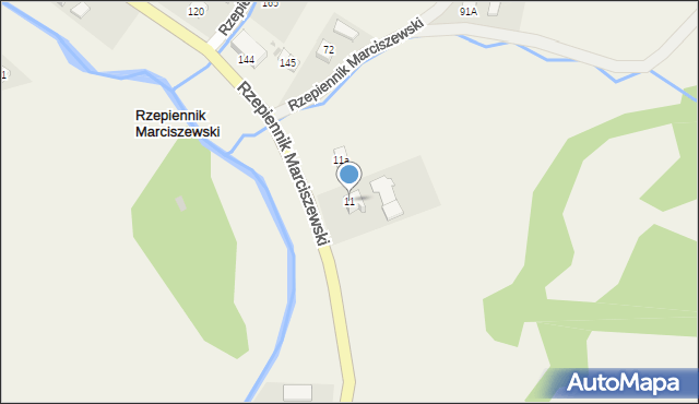 Rzepiennik Marciszewski, Rzepiennik Marciszewski, 11, mapa Rzepiennik Marciszewski