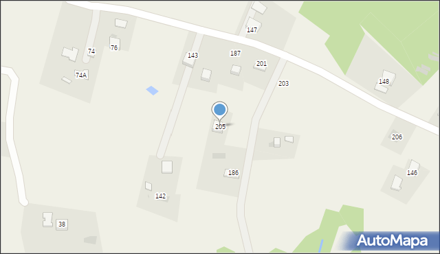 Rzepiennik Marciszewski, Rzepiennik Marciszewski, 205, mapa Rzepiennik Marciszewski