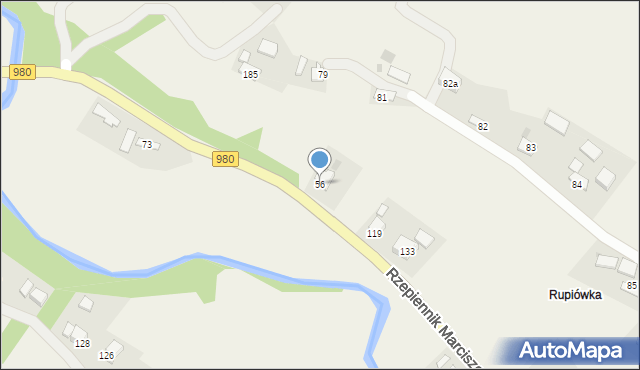 Rzepiennik Marciszewski, Rzepiennik Marciszewski, 56, mapa Rzepiennik Marciszewski