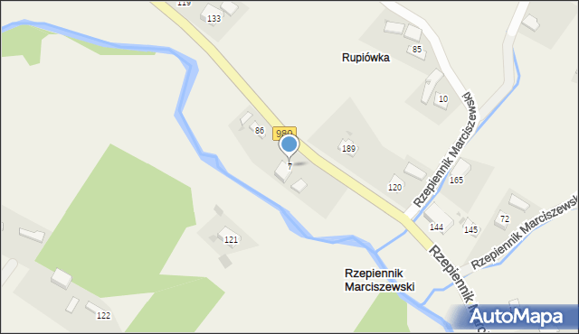 Rzepiennik Marciszewski, Rzepiennik Marciszewski, 7, mapa Rzepiennik Marciszewski