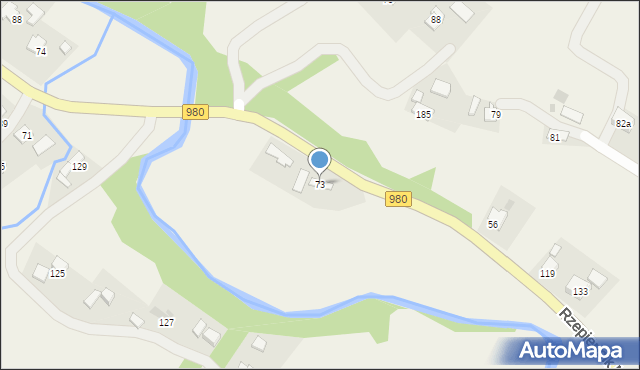 Rzepiennik Marciszewski, Rzepiennik Marciszewski, 73, mapa Rzepiennik Marciszewski