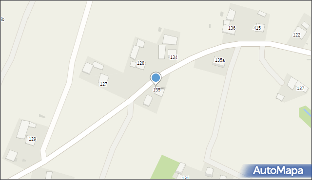 Rzepiennik Strzyżewski, Rzepiennik Strzyżewski, 135, mapa Rzepiennik Strzyżewski