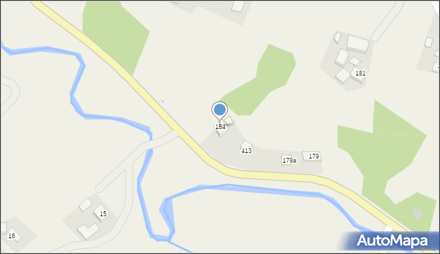 Rzepiennik Strzyżewski, Rzepiennik Strzyżewski, 184, mapa Rzepiennik Strzyżewski