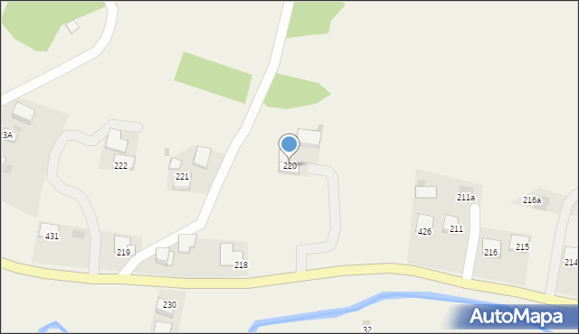 Rzepiennik Strzyżewski, Rzepiennik Strzyżewski, 220, mapa Rzepiennik Strzyżewski