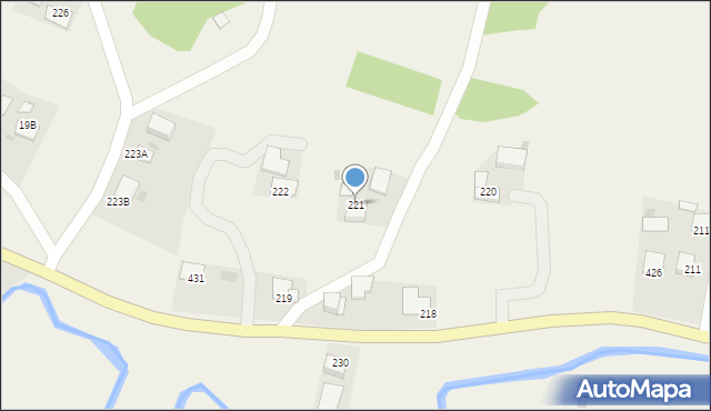 Rzepiennik Strzyżewski, Rzepiennik Strzyżewski, 221, mapa Rzepiennik Strzyżewski