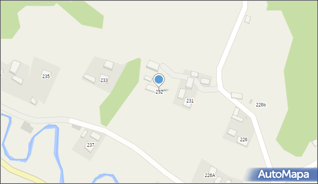 Rzepiennik Strzyżewski, Rzepiennik Strzyżewski, 232, mapa Rzepiennik Strzyżewski