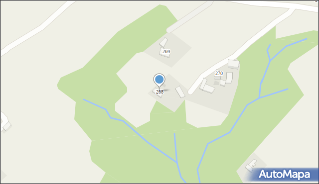 Rzepiennik Strzyżewski, Rzepiennik Strzyżewski, 268, mapa Rzepiennik Strzyżewski