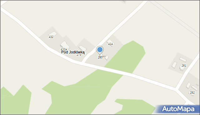 Rzepiennik Strzyżewski, Rzepiennik Strzyżewski, 280, mapa Rzepiennik Strzyżewski