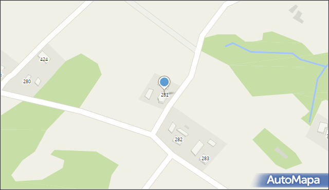 Rzepiennik Strzyżewski, Rzepiennik Strzyżewski, 281, mapa Rzepiennik Strzyżewski