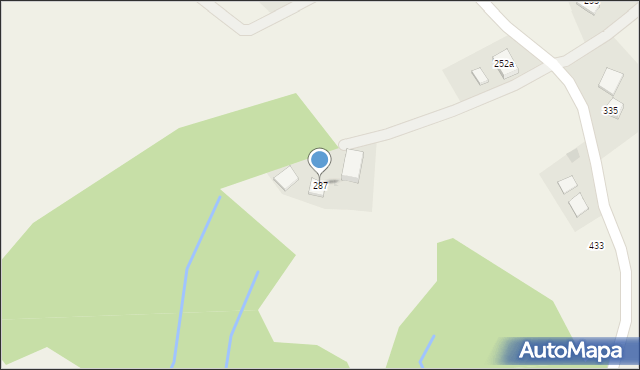 Rzepiennik Strzyżewski, Rzepiennik Strzyżewski, 287, mapa Rzepiennik Strzyżewski