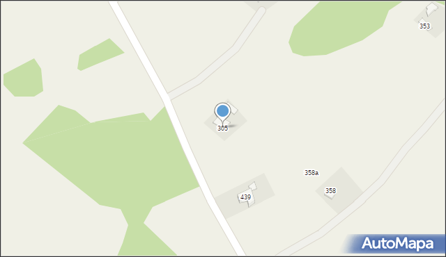 Rzepiennik Strzyżewski, Rzepiennik Strzyżewski, 305, mapa Rzepiennik Strzyżewski