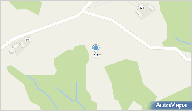 Rzepiennik Strzyżewski, Rzepiennik Strzyżewski, 317, mapa Rzepiennik Strzyżewski