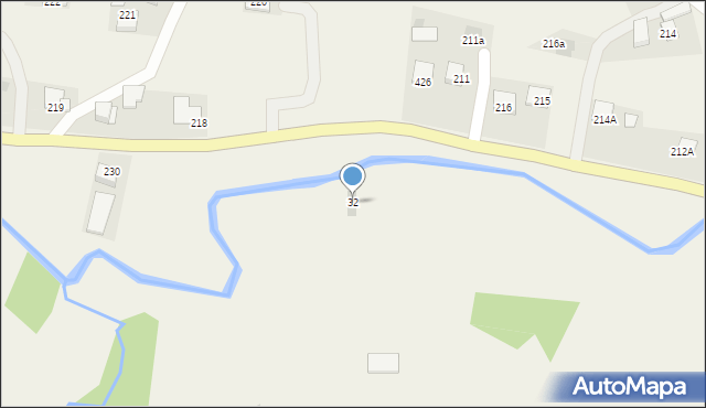 Rzepiennik Strzyżewski, Rzepiennik Strzyżewski, 32, mapa Rzepiennik Strzyżewski