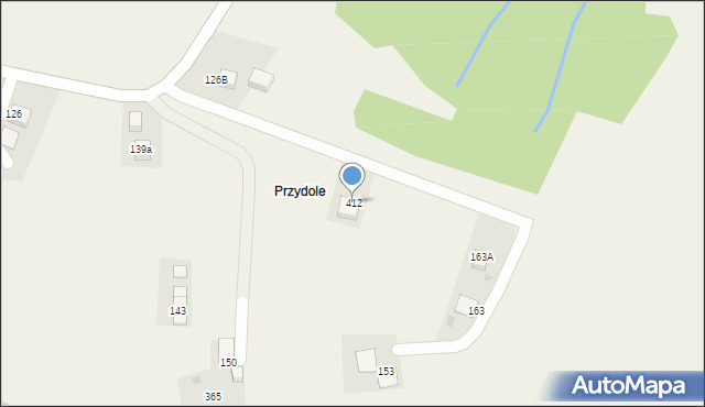 Rzepiennik Strzyżewski, Rzepiennik Strzyżewski, 412, mapa Rzepiennik Strzyżewski