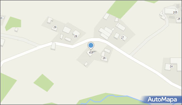 Rzepiennik Strzyżewski, Rzepiennik Strzyżewski, 419, mapa Rzepiennik Strzyżewski
