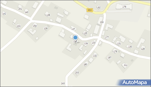 Rzepiennik Suchy, Rzepiennik Suchy, 136a, mapa Rzepiennik Suchy
