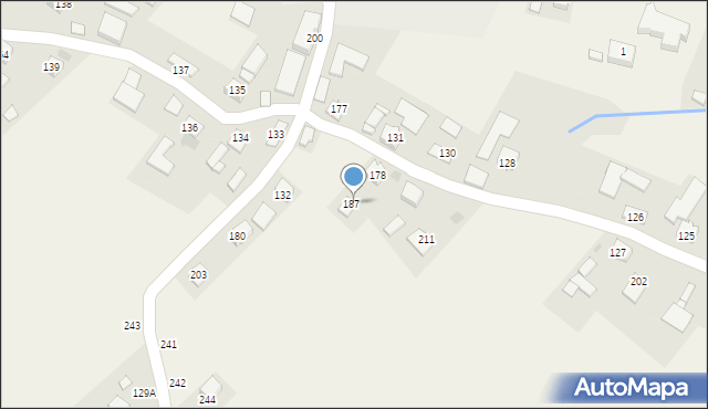 Rzepiennik Suchy, Rzepiennik Suchy, 187a, mapa Rzepiennik Suchy