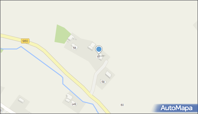 Rzepiennik Suchy, Rzepiennik Suchy, 57, mapa Rzepiennik Suchy