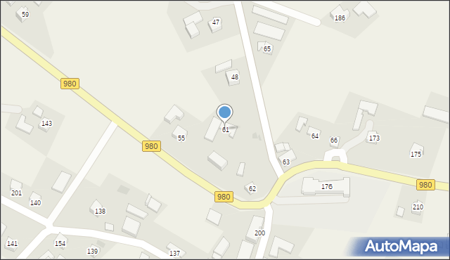 Rzepiennik Suchy, Rzepiennik Suchy, 61, mapa Rzepiennik Suchy