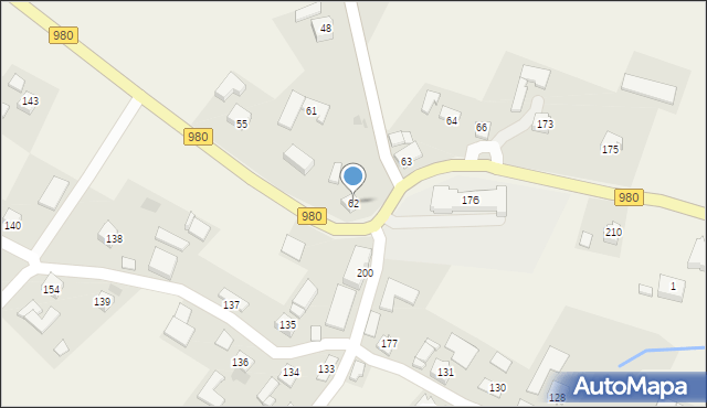 Rzepiennik Suchy, Rzepiennik Suchy, 62, mapa Rzepiennik Suchy