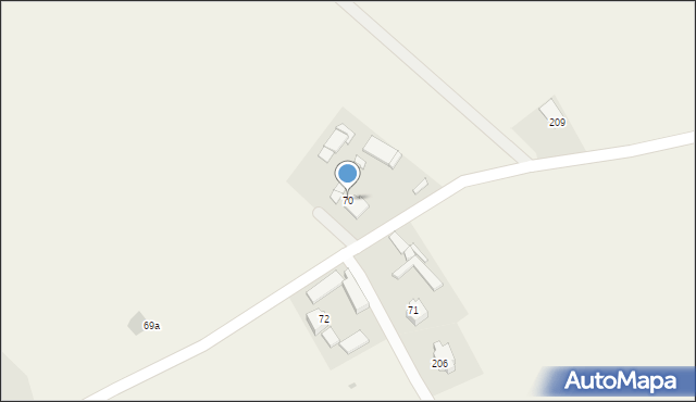 Rzepiennik Suchy, Rzepiennik Suchy, 70, mapa Rzepiennik Suchy