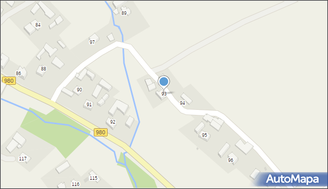 Rzepiennik Suchy, Rzepiennik Suchy, 93, mapa Rzepiennik Suchy