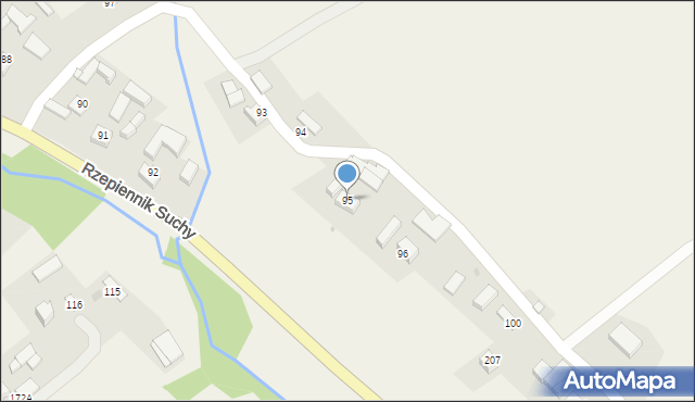 Rzepiennik Suchy, Rzepiennik Suchy, 95, mapa Rzepiennik Suchy