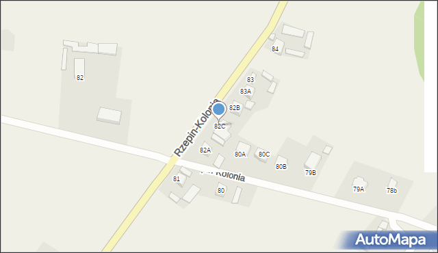 Rzepin-Kolonia, Rzepin-Kolonia, 82C, mapa Rzepin-Kolonia