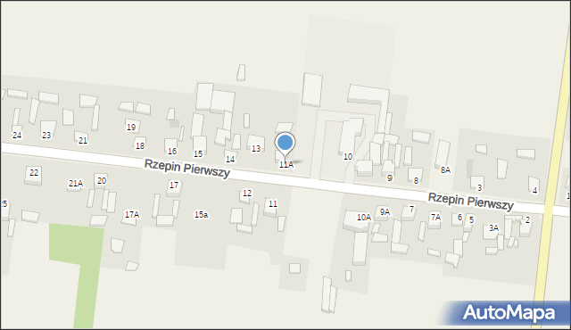 Rzepin Pierwszy, Rzepin Pierwszy, 11A, mapa Rzepin Pierwszy