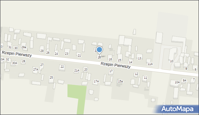 Rzepin Pierwszy, Rzepin Pierwszy, 18, mapa Rzepin Pierwszy