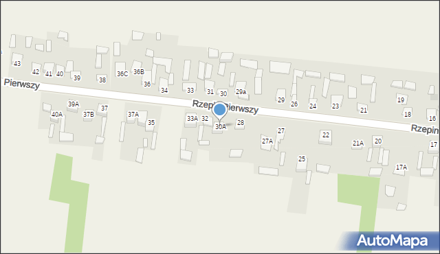 Rzepin Pierwszy, Rzepin Pierwszy, 30A, mapa Rzepin Pierwszy