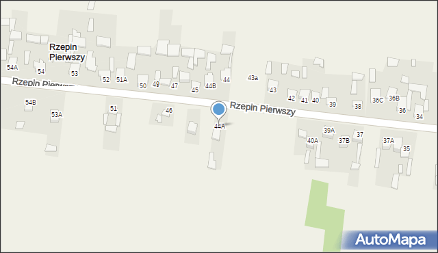Rzepin Pierwszy, Rzepin Pierwszy, 44A, mapa Rzepin Pierwszy