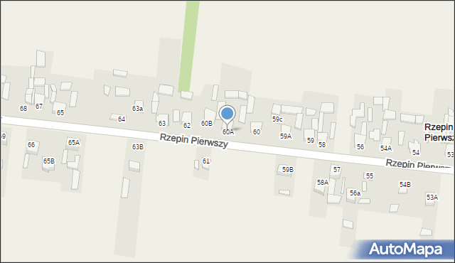 Rzepin Pierwszy, Rzepin Pierwszy, 60A, mapa Rzepin Pierwszy