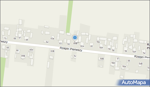 Rzepin Pierwszy, Rzepin Pierwszy, 60B, mapa Rzepin Pierwszy