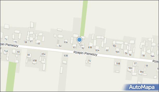 Rzepin Pierwszy, Rzepin Pierwszy, 62a, mapa Rzepin Pierwszy