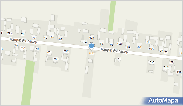 Rzepin Pierwszy, Rzepin Pierwszy, 63B, mapa Rzepin Pierwszy