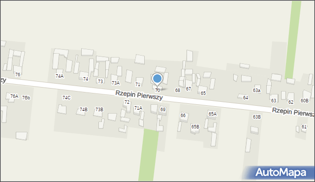 Rzepin Pierwszy, Rzepin Pierwszy, 70, mapa Rzepin Pierwszy