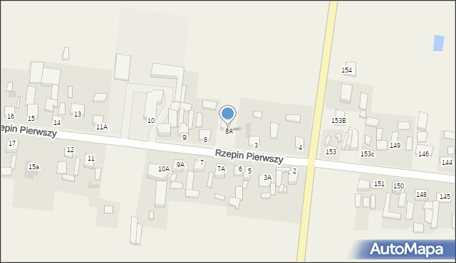 Rzepin Pierwszy, Rzepin Pierwszy, 8A, mapa Rzepin Pierwszy