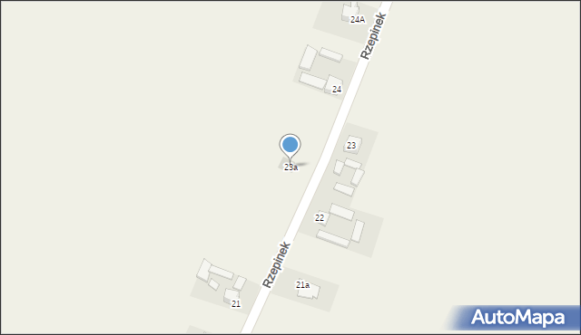 Rzepinek, Rzepinek, 23a, mapa Rzepinek