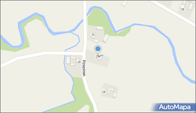 Rzepinek, Rzepinek, 29a, mapa Rzepinek