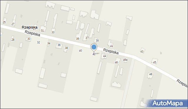 Rzepiska, Rzepiska, 42, mapa Rzepiska
