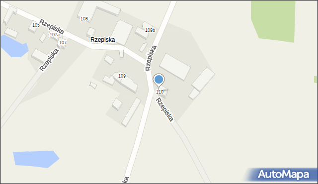 Rzepiska, Rzepiska, 110, mapa Rzepiska
