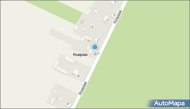 Rzepiski, Rzepiski, 15, mapa Rzepiski