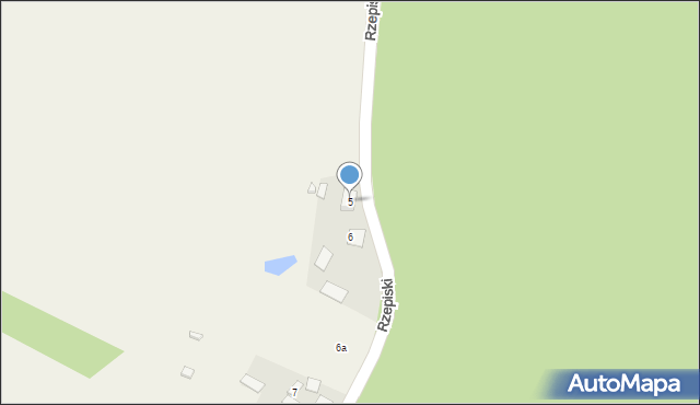 Rzepiski, Rzepiski, 5, mapa Rzepiski