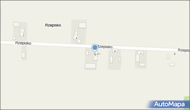 Rzepisko, Rzepisko, 5, mapa Rzepisko