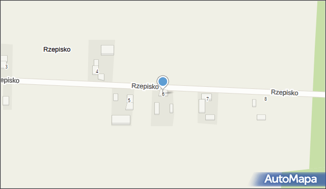 Rzepisko, Rzepisko, 6, mapa Rzepisko