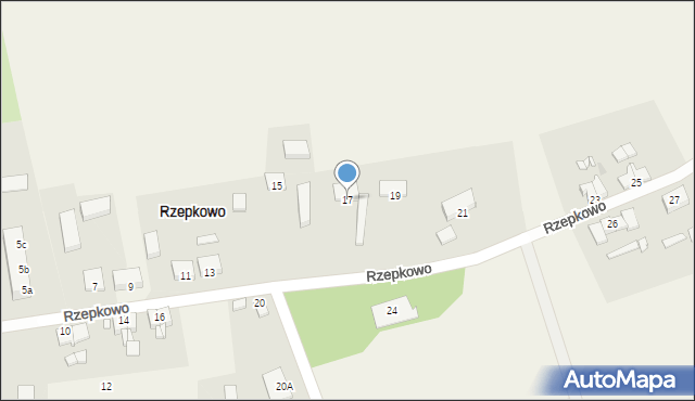 Rzepkowo, Rzepkowo, 17, mapa Rzepkowo