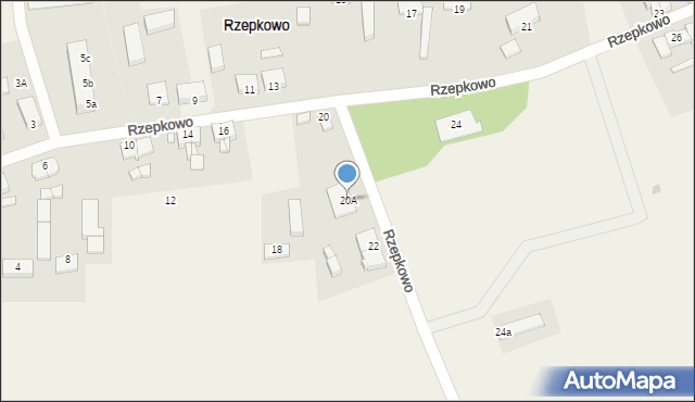 Rzepkowo, Rzepkowo, 20A, mapa Rzepkowo